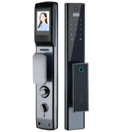 Tuya WiFi Smart Door Lock XD11402, Fingerprint, Password, Card, Mobile App Access, Mechanical Key Backup, Durable Metal Construction, Black
